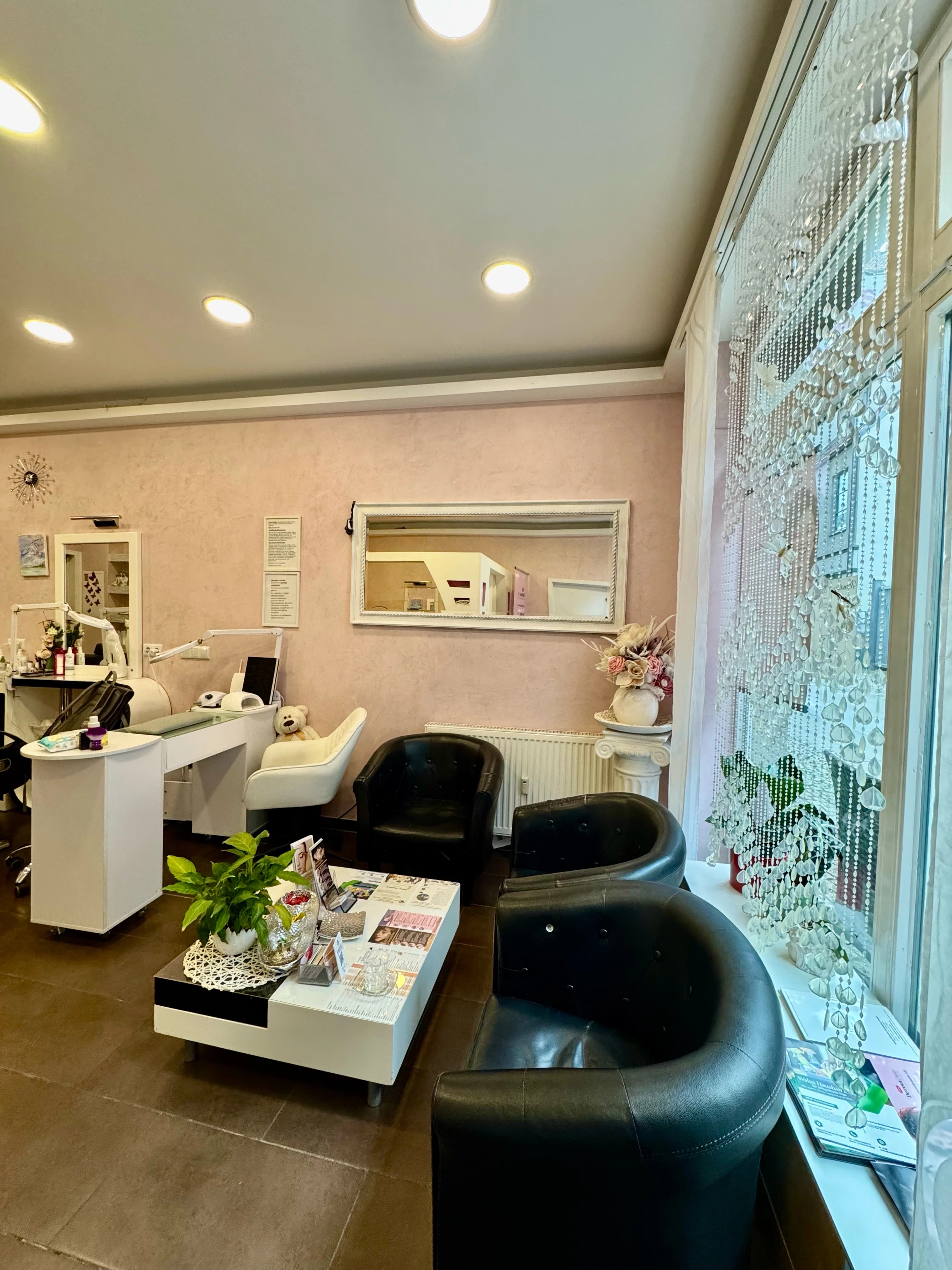 Waiting area in the studio